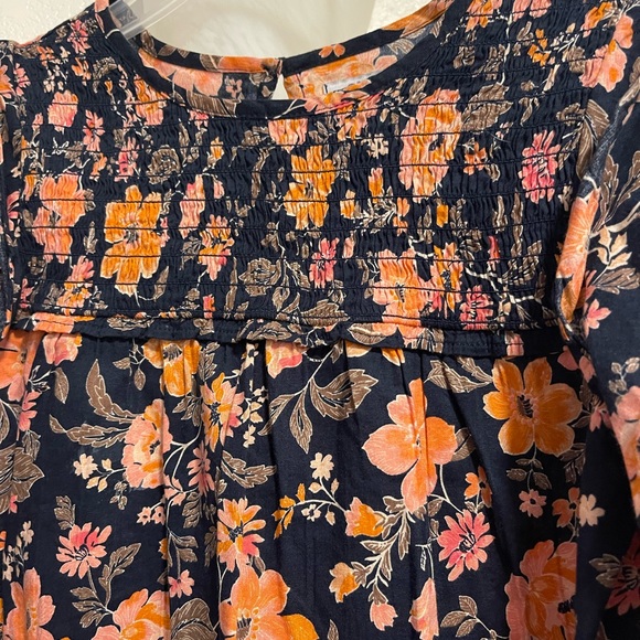 Old Navy - Coral & Dark Blue - Long Sleeve Shirt - Picture 5 of 10